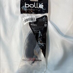 Bollé Safety Glasses, Clear with Black Temples, Protective Eyewear, NEW